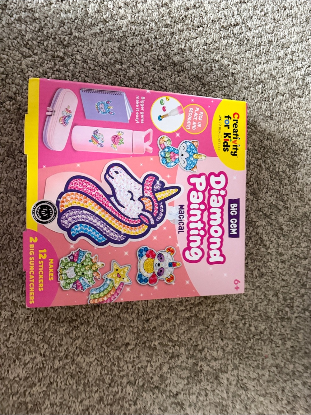 Pink Diamond Painting Craft Kit for kids never used